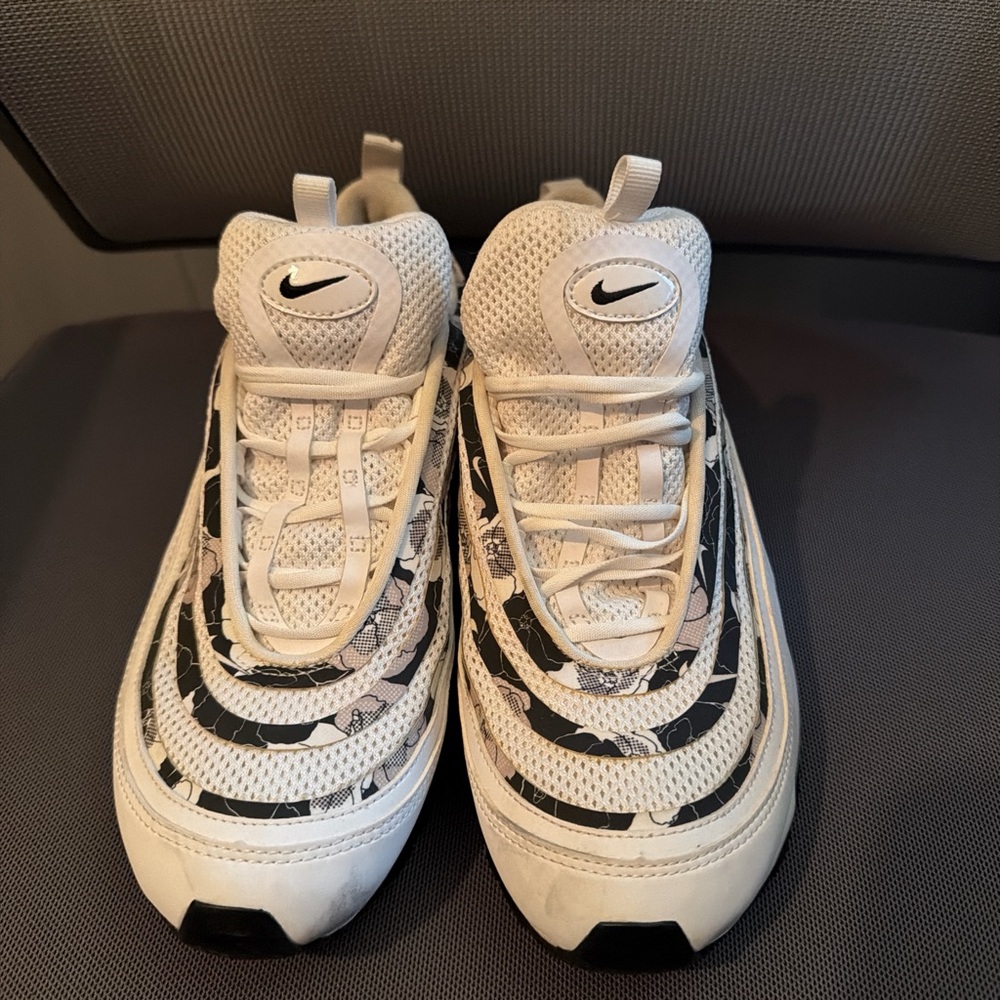 Nike Air Max 97 Floral White and Black Patterned Sneakers